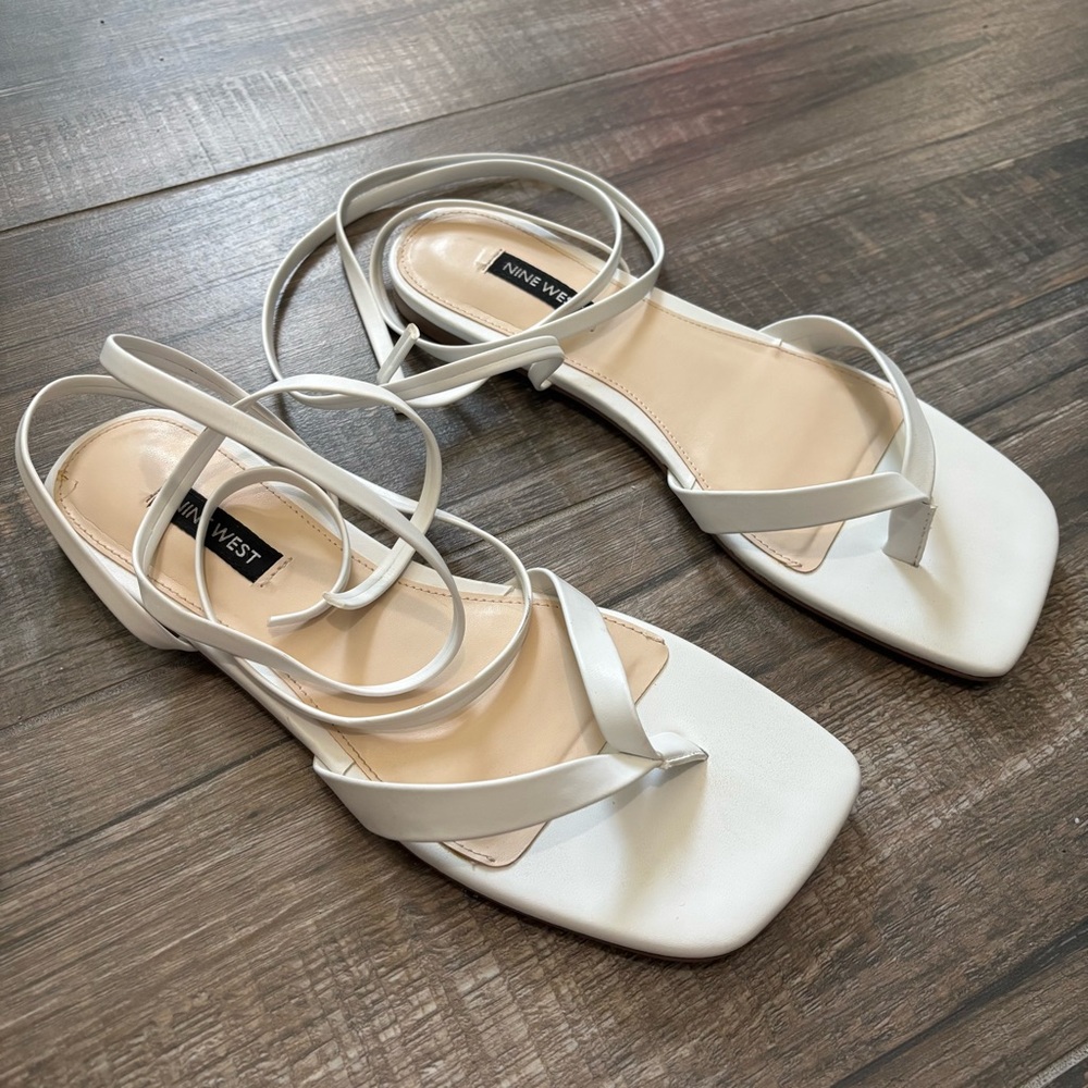 Nine West Women’s News3 Ankle Wrap Sandal